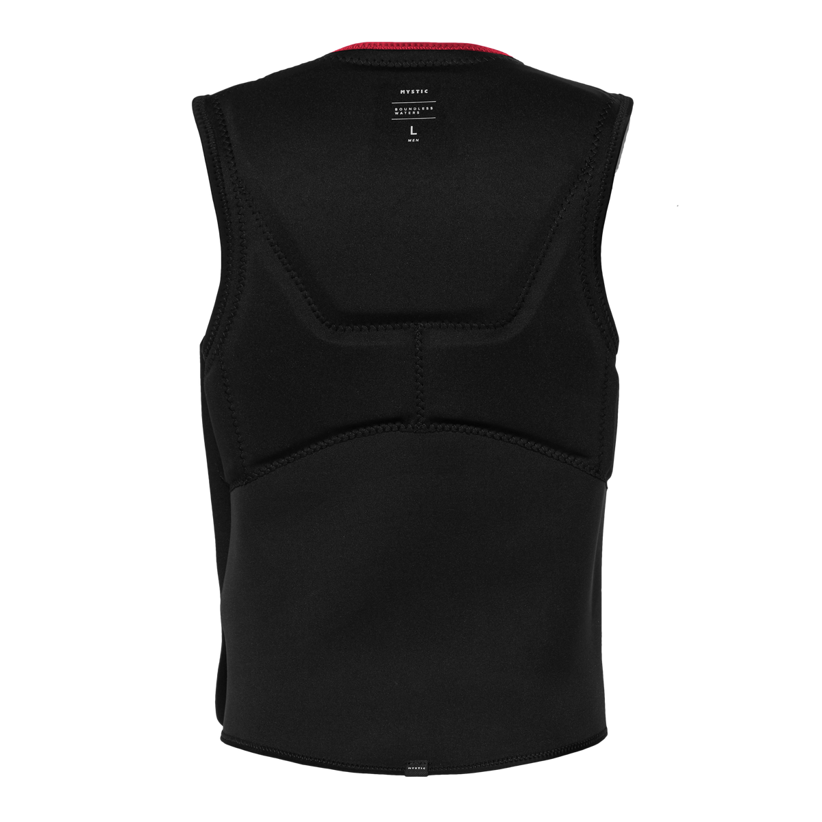Mystic Solace Impact Vest S-Zip, red, detail