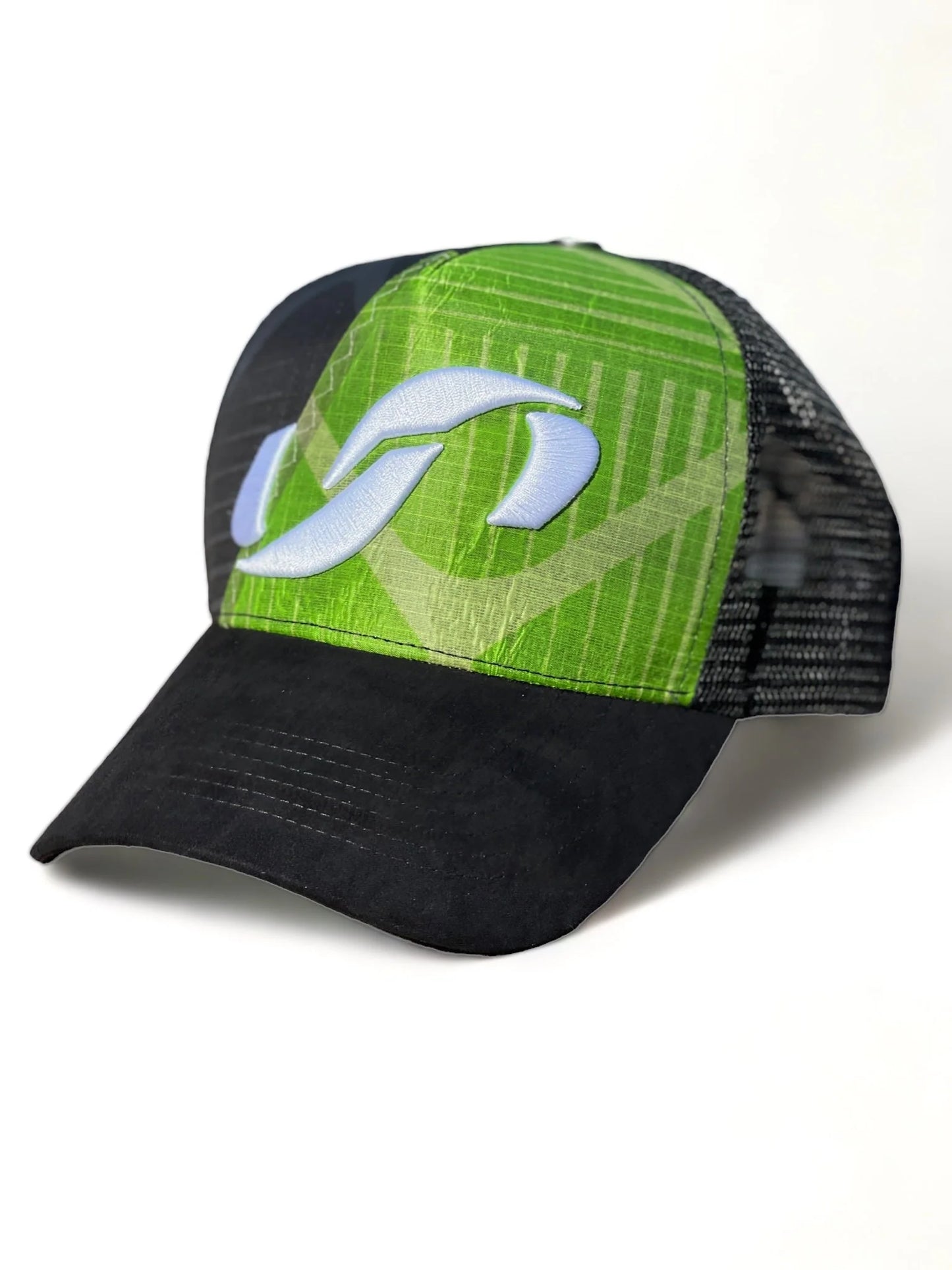 Trucker hat front repurposed kite