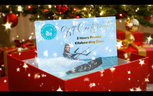 Christmas Kitesurfing Gift Certificate with personalized video