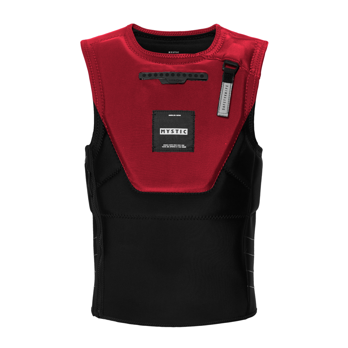 Mystic Solace Impact Vest S-Zip, red, front