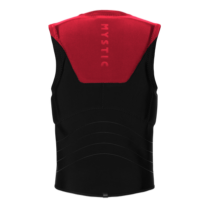 Mystic Solace Impact Vest S-Zip, red, back