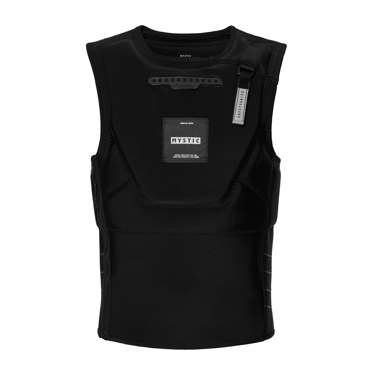 Mystic Solace Impact Vest S-Zip, black, front
