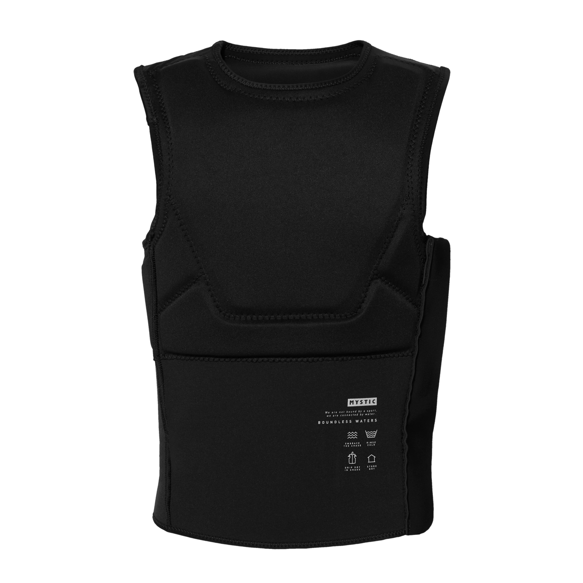 Mystic Solace Impact Vest S-Zip, black, side zip